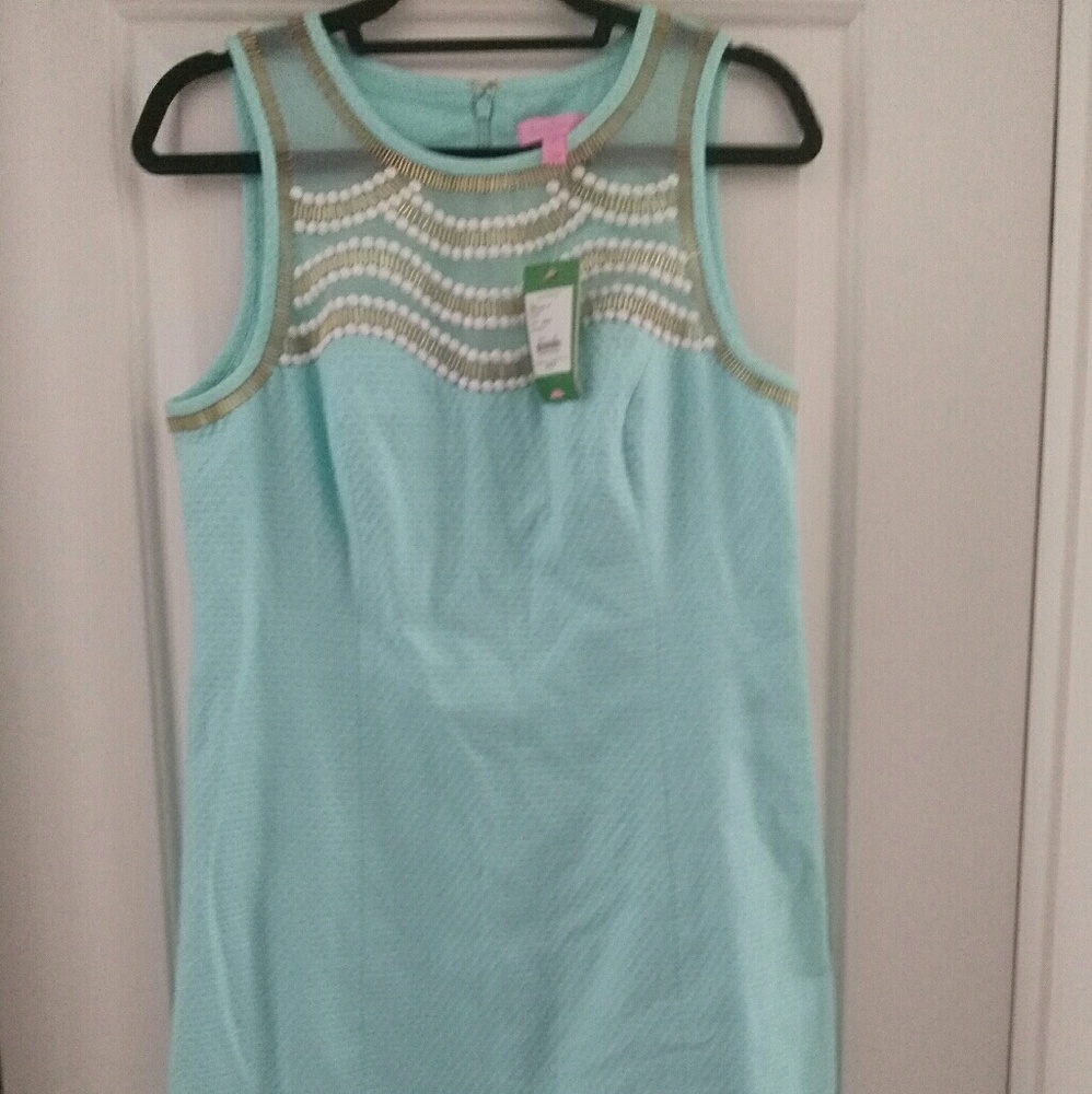 Lilly Pulitzer Tia Shift Pool Blue Size 10